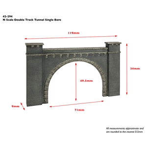 42-294 Double Track Tunnel, Single Bore (image for) 42-294 Double Track Tunnel, Single Bore